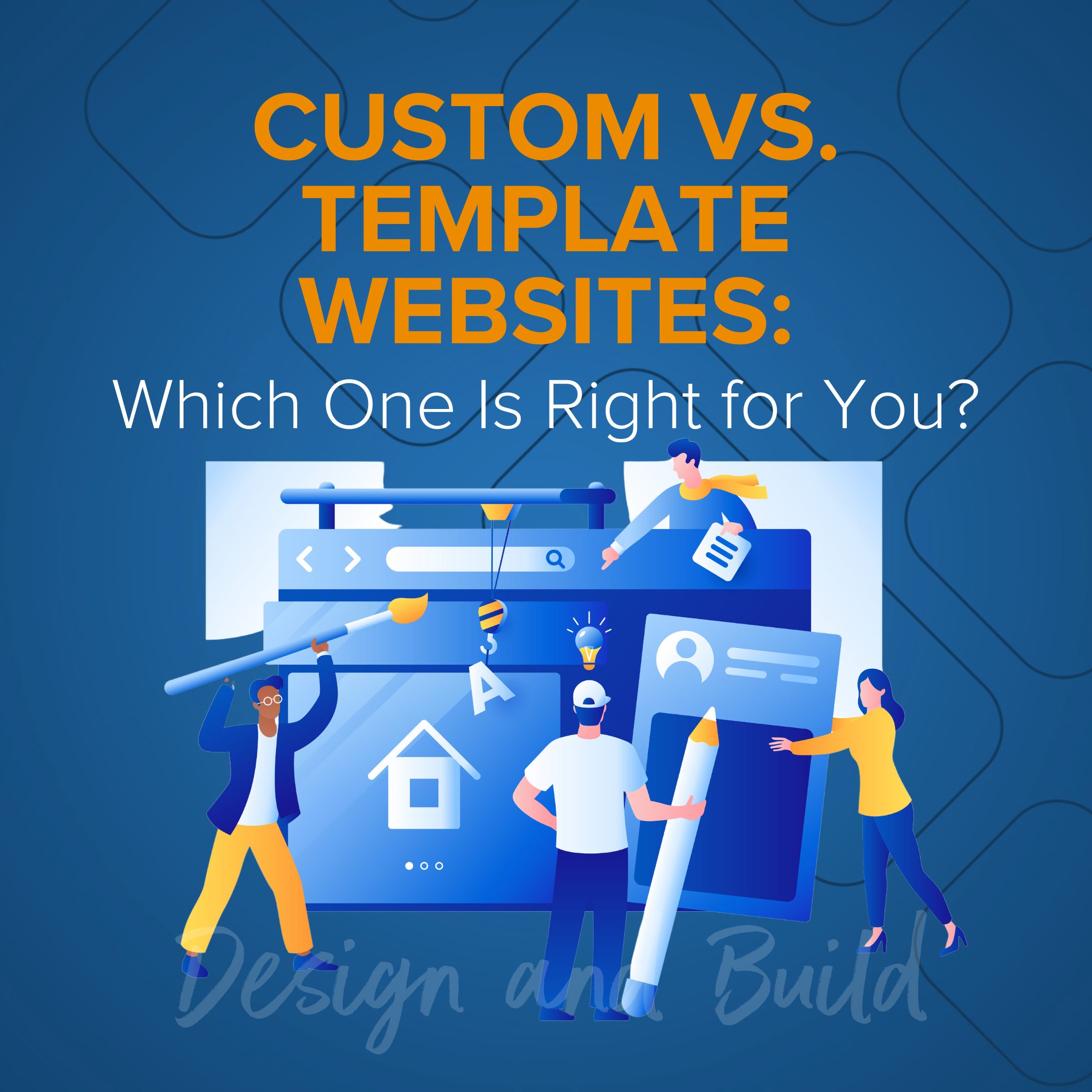 custom vs template websites