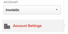 Google Analytics Account Settings